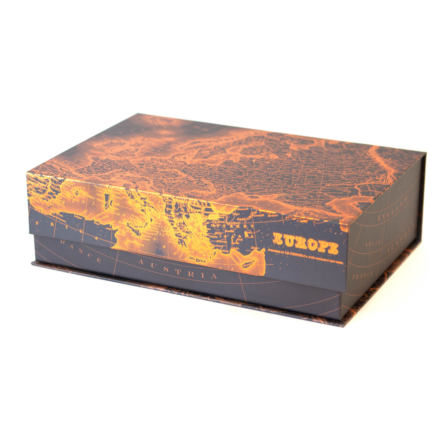 Black w/ Rose Gold Map