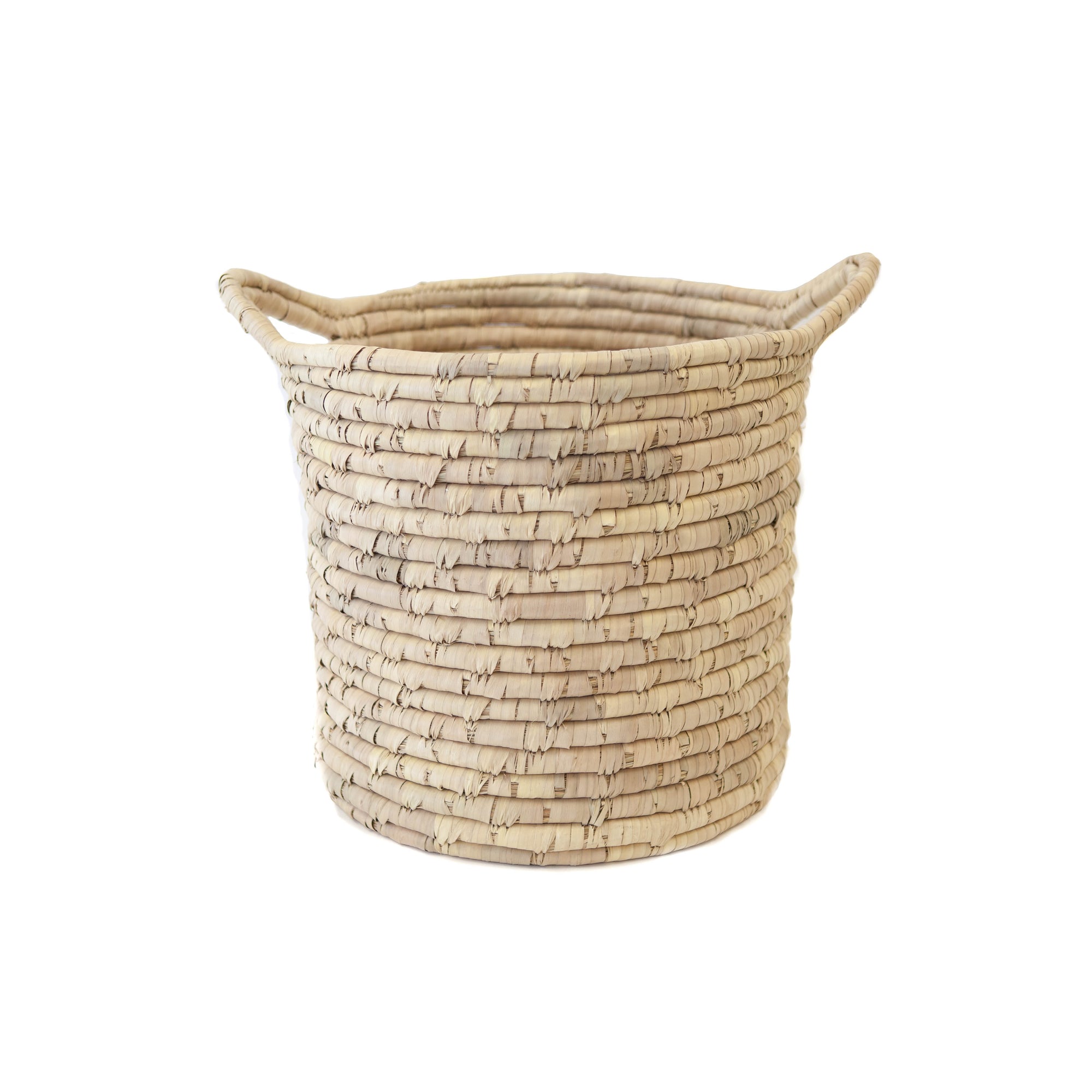 MEDIUM Natural Woven w/ Handles