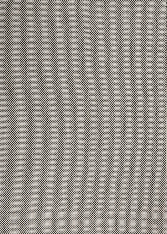 Cream & Grey Polypropylene Diamond Rug