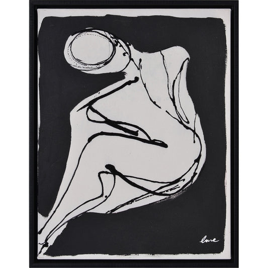 Art - LaDonna III Black & White - SMALL - Cleared 15" x 19"