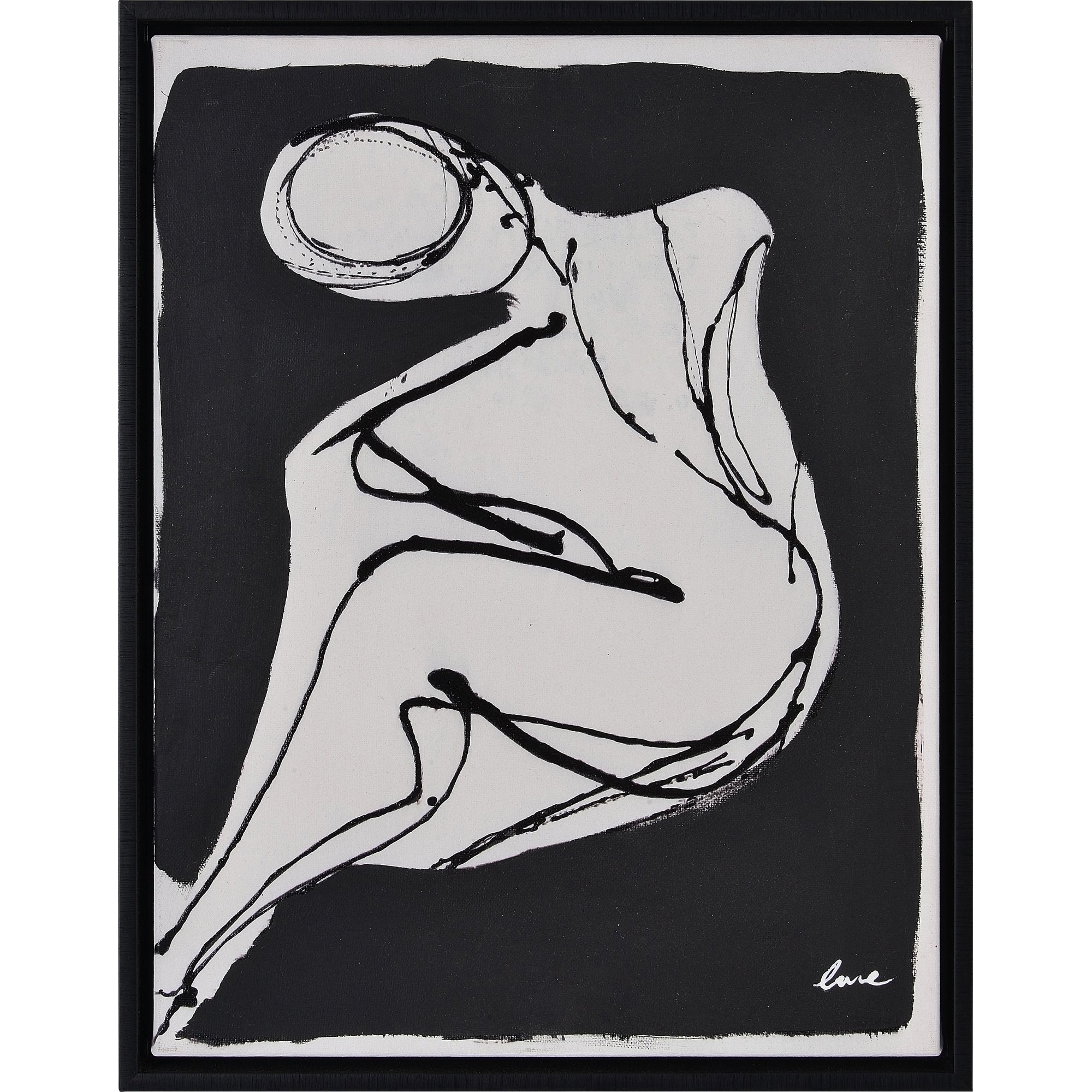 Art - LaDonna III Black & White - SMALL - Cleared 15" x 19"