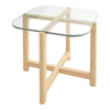 End Table - Quarry Rectangle Glass & Ash Wood