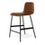 Counter Stool - Lecture Saddle Brown Leather