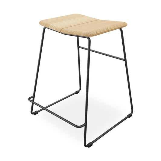Counter Stool - Aero Ash Top w/ Black Legs