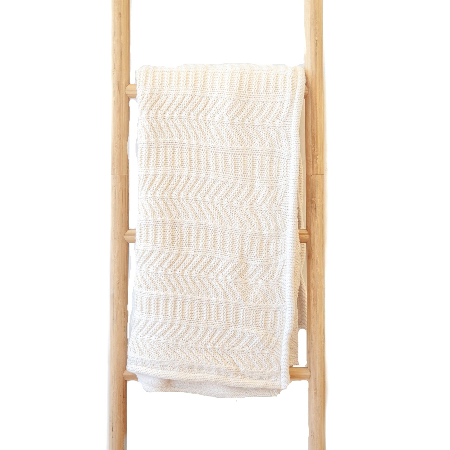 Chevron Knit Ivory w/ Duo Side