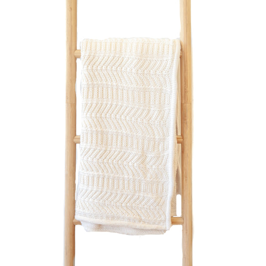 Chevron Knit Ivory w/ Duo Side