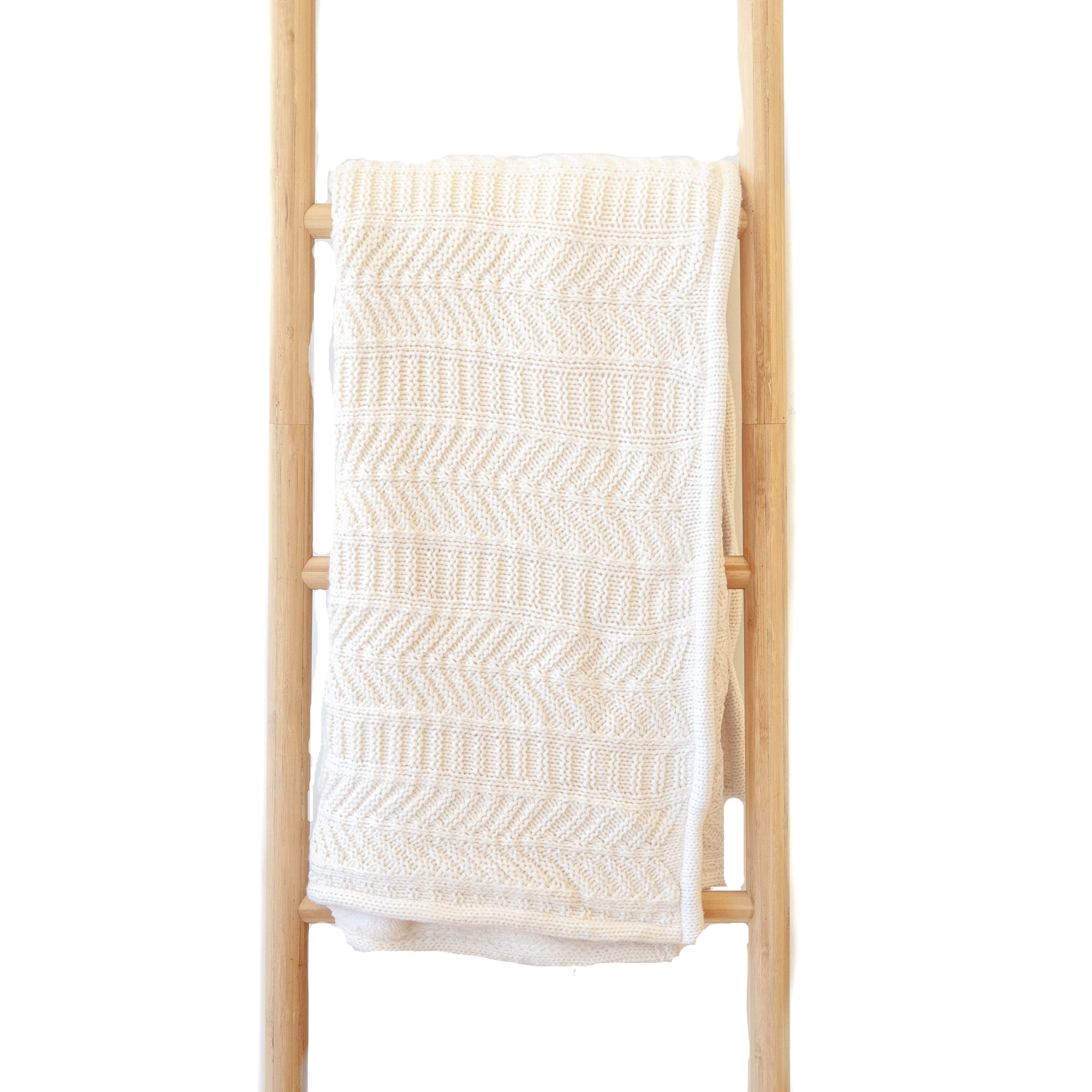 Chevron Knit Ivory w/ Duo Side