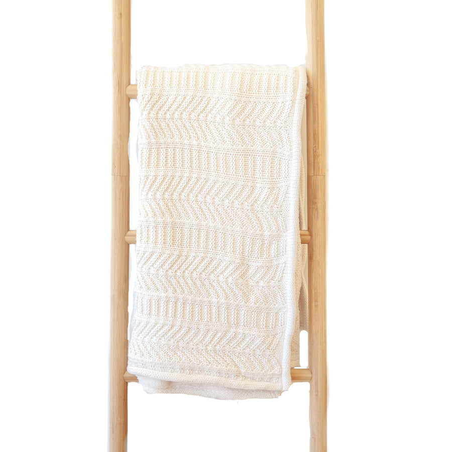 Chevron Knit Ivory w/ Duo Side