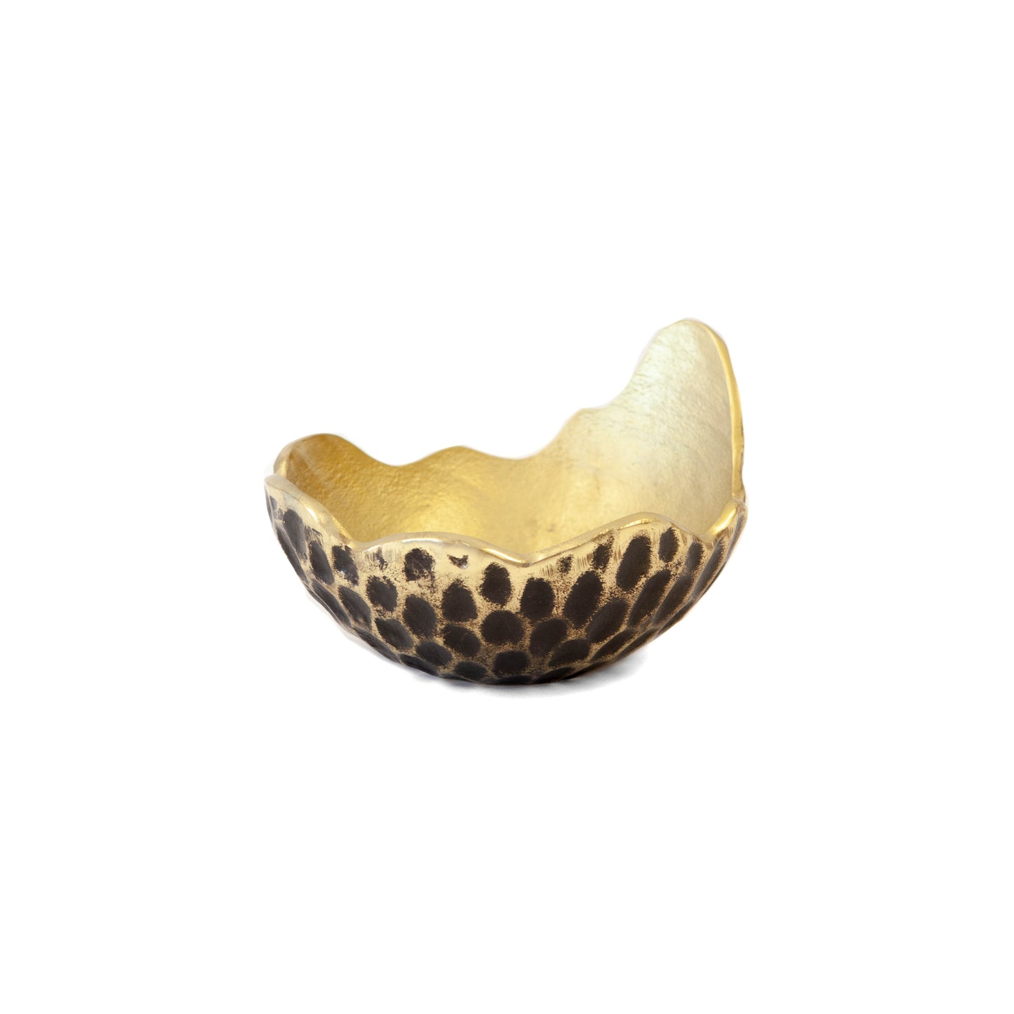 SMALL Gold Tone w/ Black Honeycomb