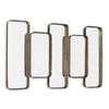 Mirror - Brass Five Rectangles Hanging Out