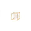 XS Gold Tone Cube w/ White Star