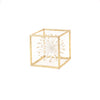M Gold Tone Cube w/ White Star