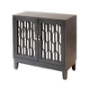 Cabinet - Black w/ Caged Glass Doors - 34"
