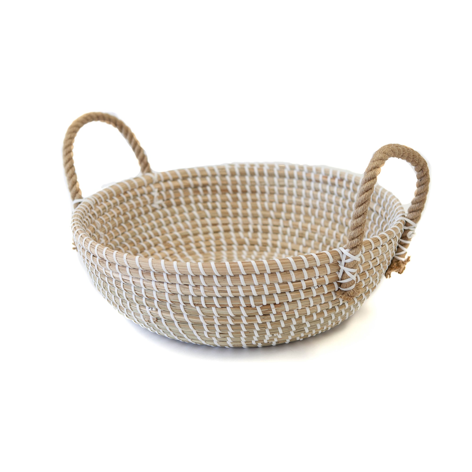Sea Grass Weave with Rope Handles Small