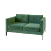 Sofa - Loveseat Slim Moss Green Velvet 60"