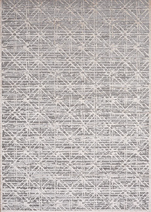 Chorus Grey Beige Art Deco Rug