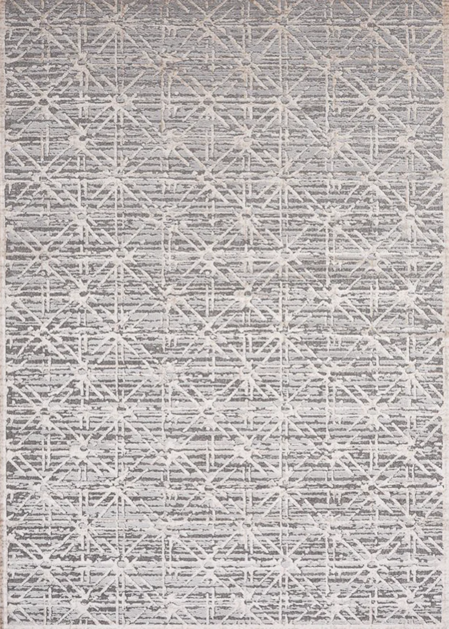 Chorus Grey Beige Art Deco Rug