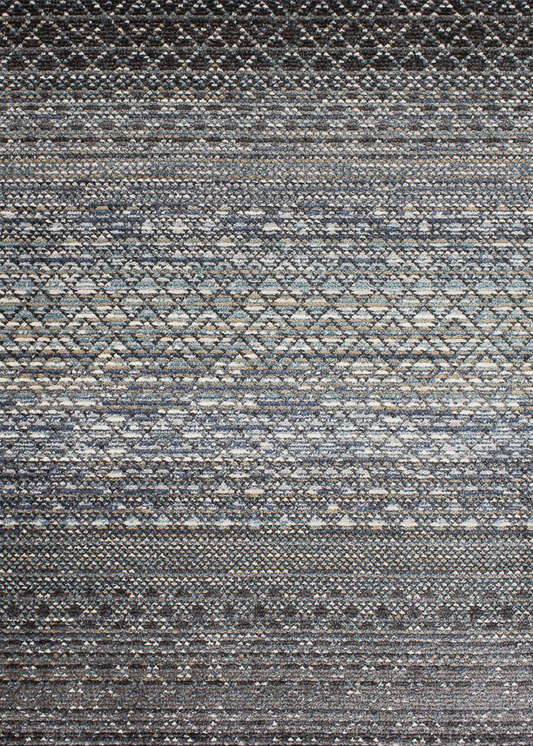 Rug with Blue & White Diamond Print