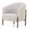 Accent Chair - Enfield Grey Curve w/ Walnut