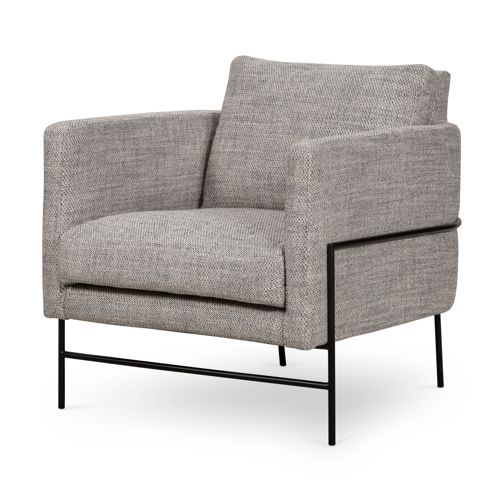 Accent Chair - Aerin Grey w/ Black Frame