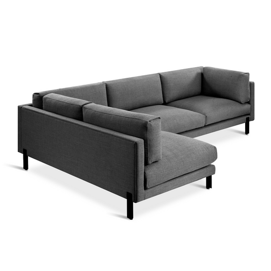 Sectional - Left Facing Silverlake Andorra Pewter Grey - 110"