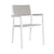 Outdoor Chair - White w/ Grey Wood Pattern