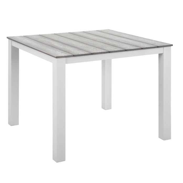 White w/ Grey Wood Pattern 40x40