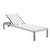Outdoor Chair - Lounge Mesh White & Silver