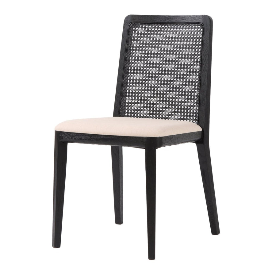 Cane Black Wicker w/ Cream Seat