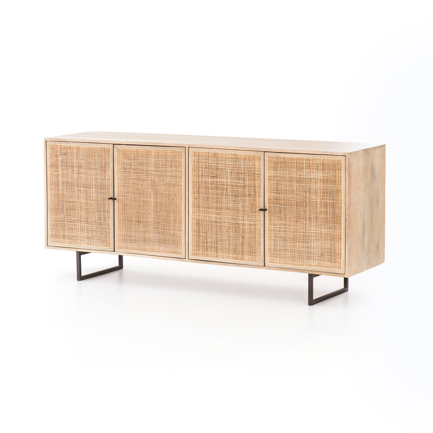Credenza - Carmel & Black w/ Metal Legs - 72"