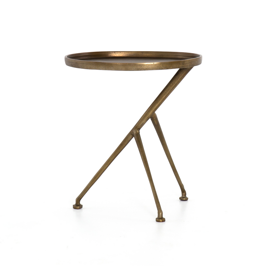 End Table -  Schmidt Raw Brass