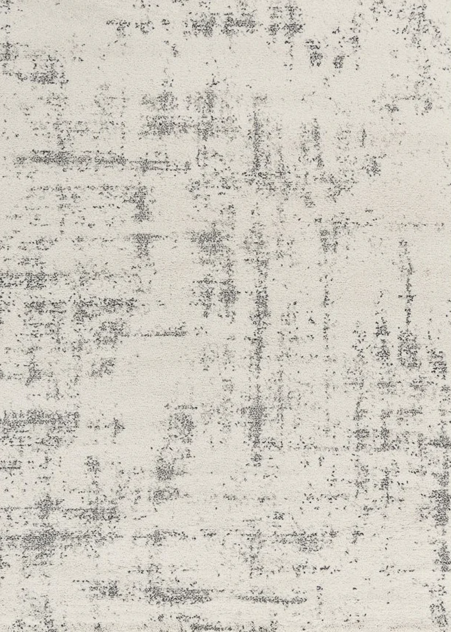 Cream & Grey Speckled Distressed Rug