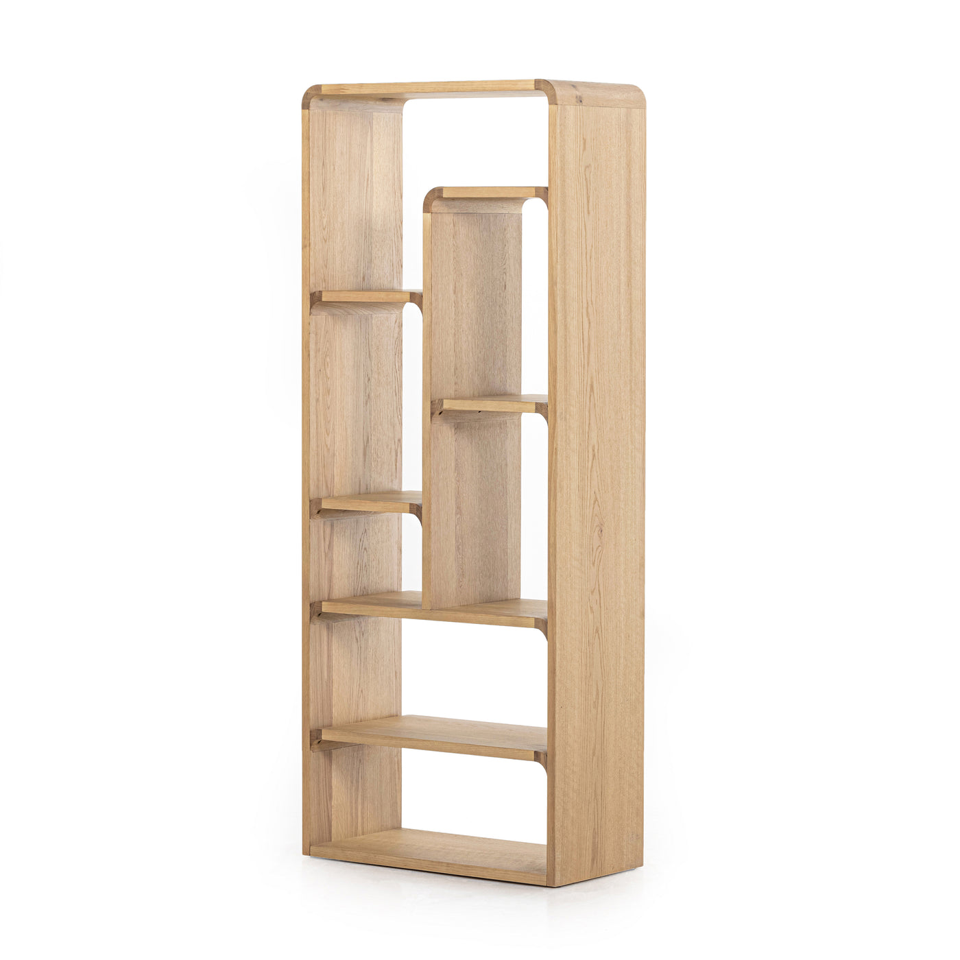 Bookshelf - Natural Oak Curve