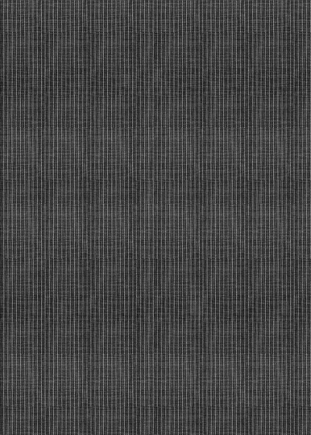 Black Rug w/ White Stripes