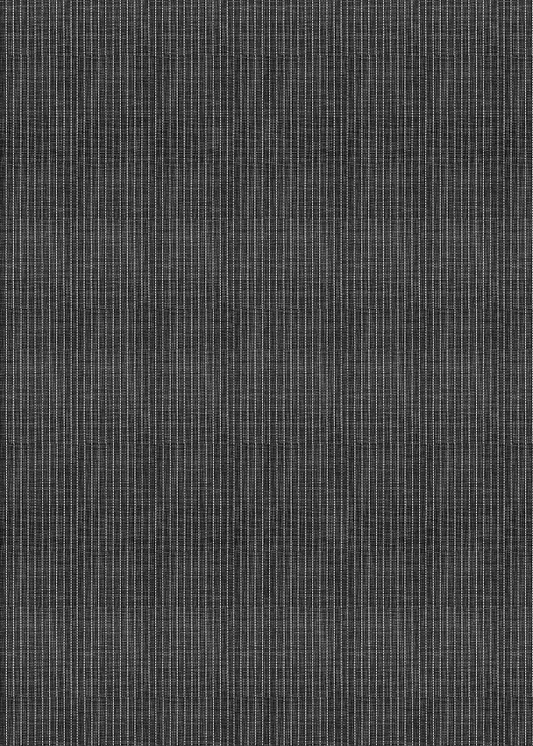 Black Rug w/ White Stripes