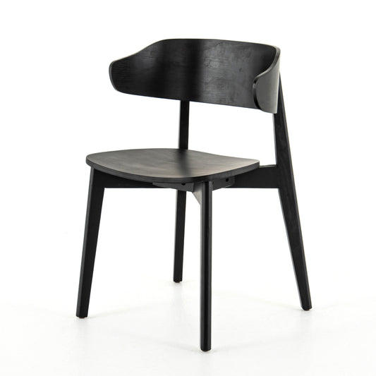 Franco Black Wooden Curve