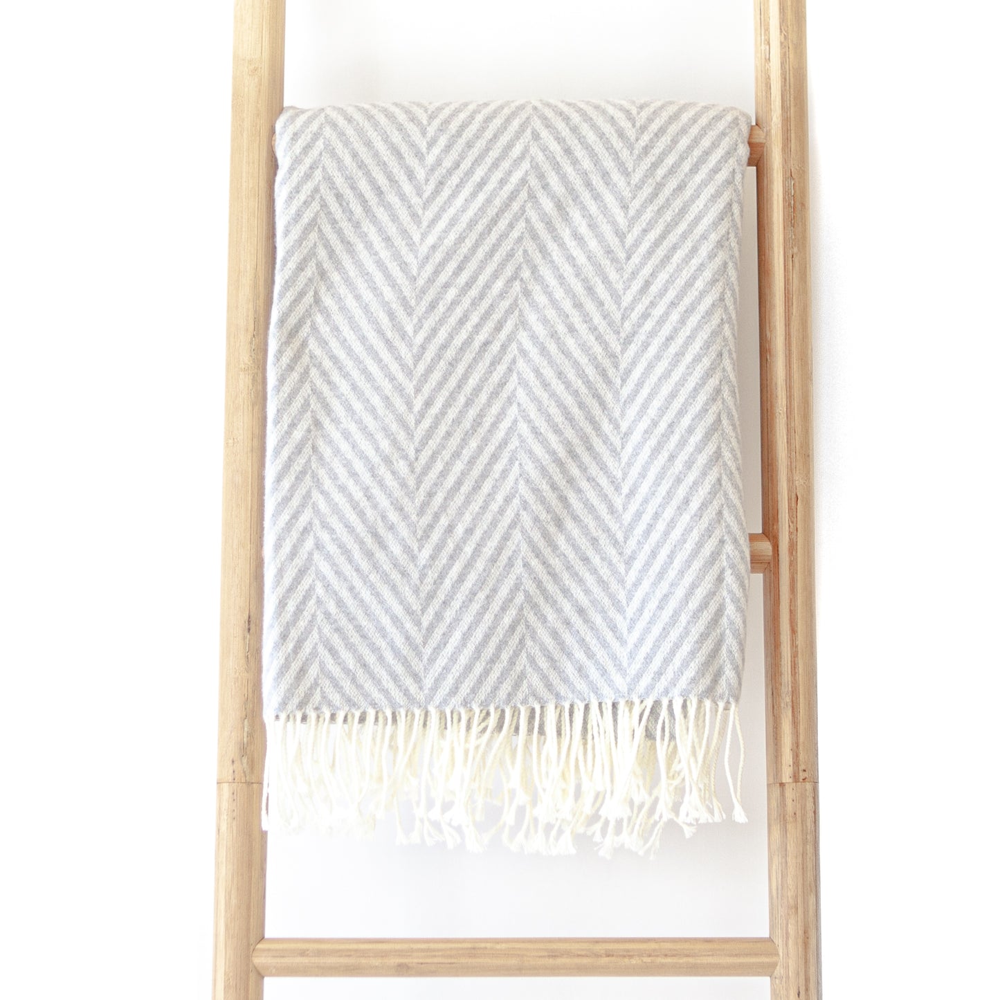 Light Grey Cream Chevron Herringbone