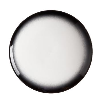 White w/ Black Fade Rim 8"