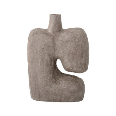 Stone Distressed Grey Curve Vase