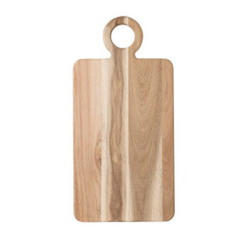 Cutting Acacia Wood Round Loop Handle