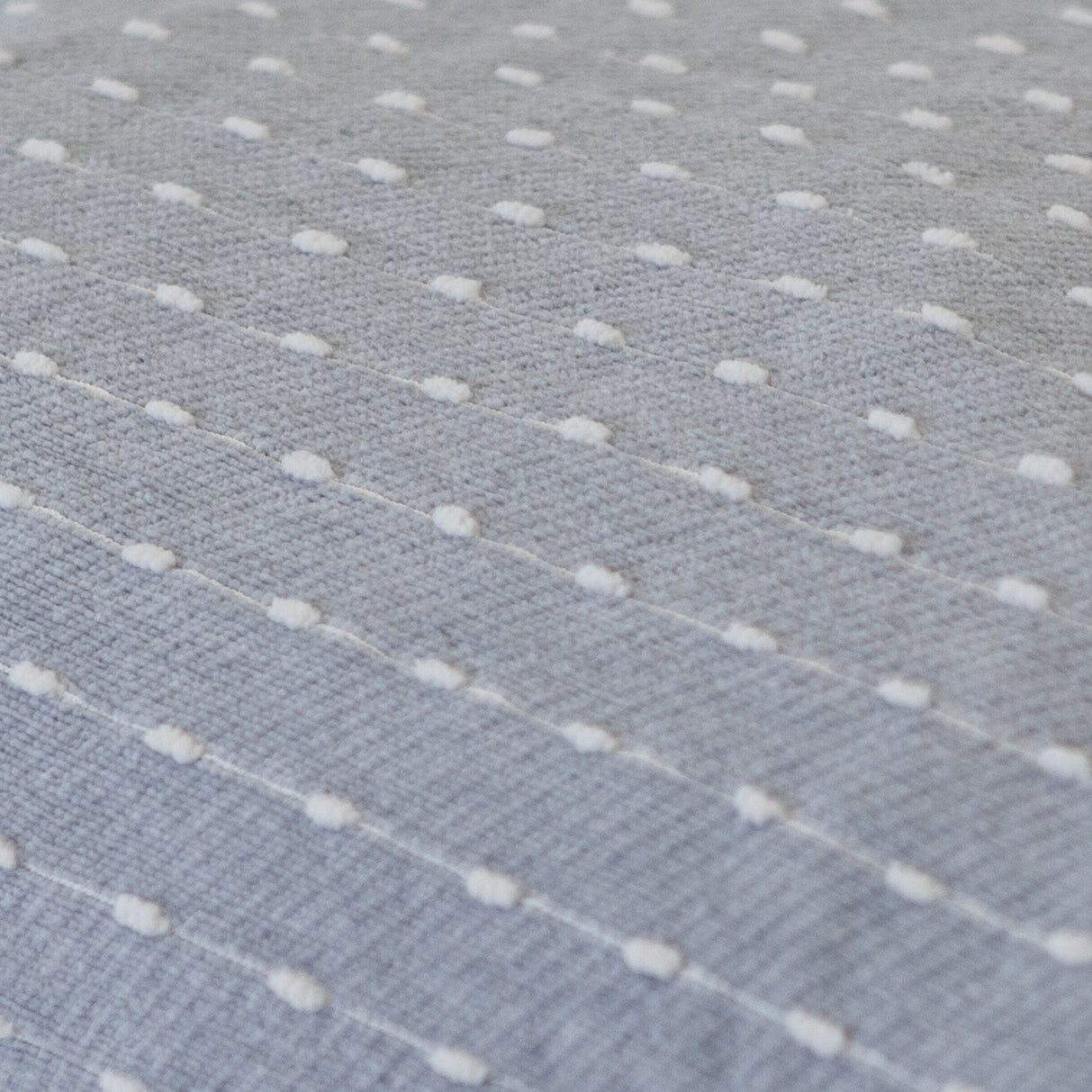 Coverlet King Blue Grey W/ White Stripe