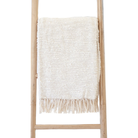 Boho Cream W/Fringe Tassels