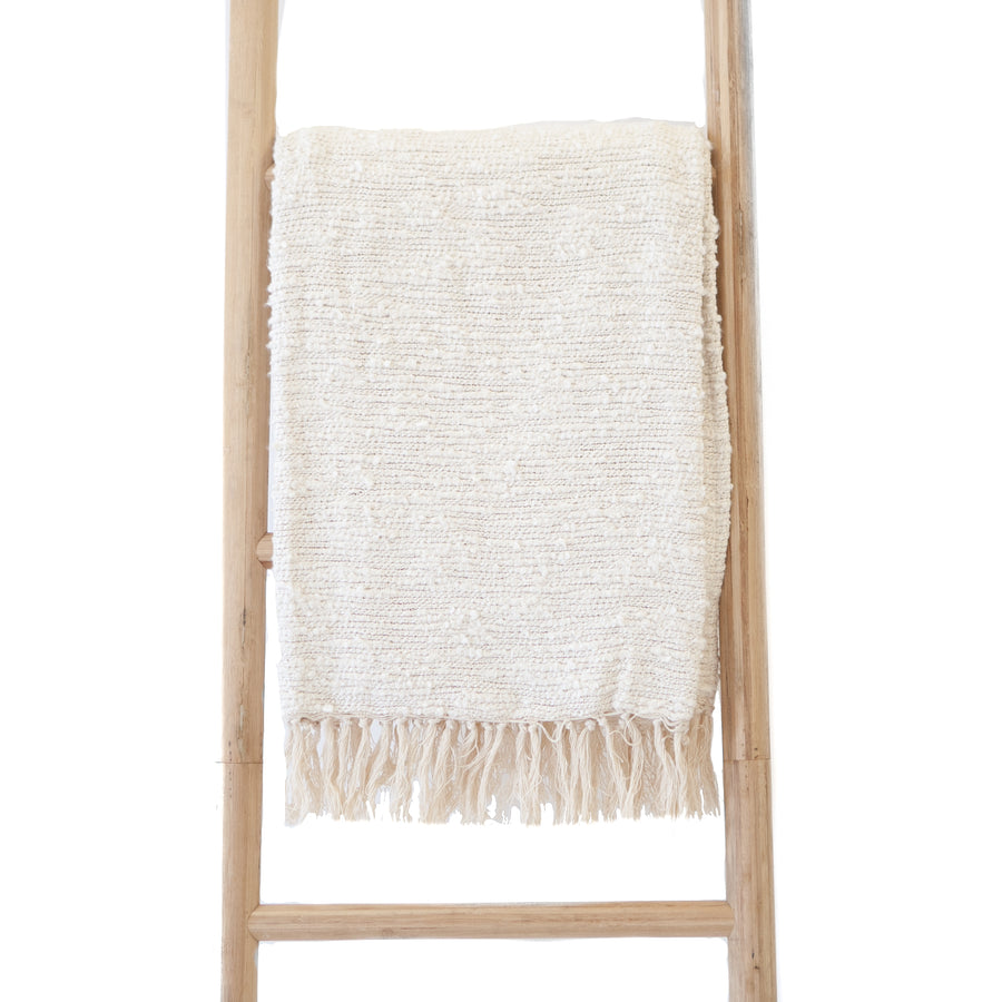 Boho Cream W/Fringe Tassels