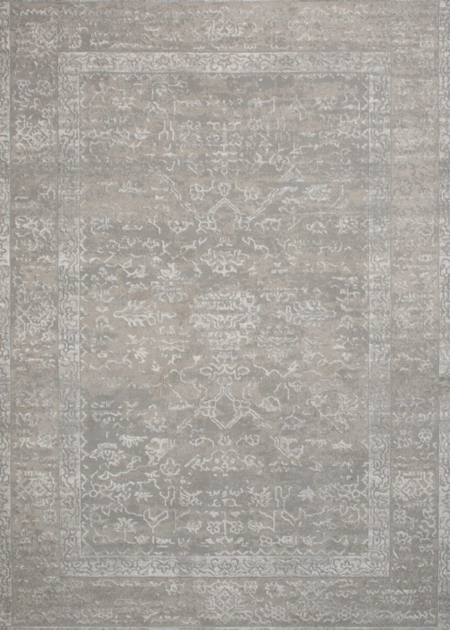 Faded Grey Persian Rug