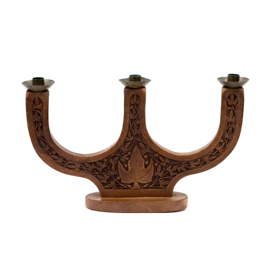 Wooden Triple Holder