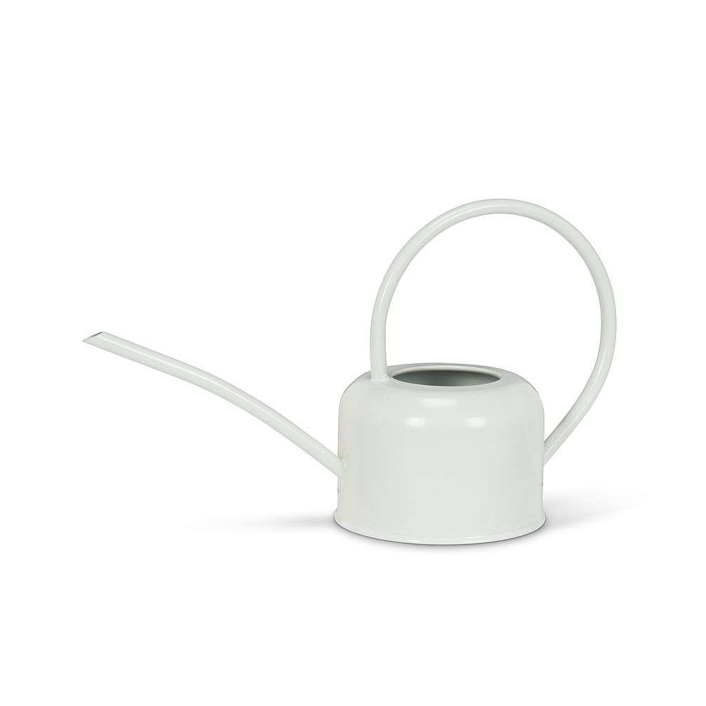 Watering Can - Matte Round White