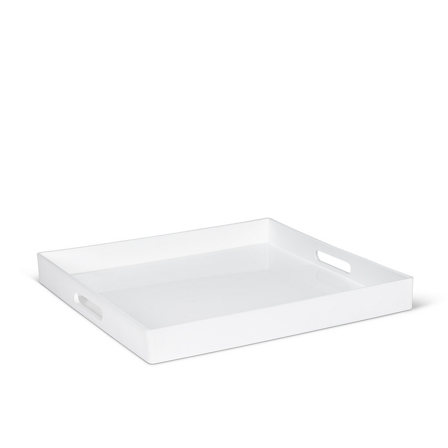 Tray - White Glossy Square 14x14