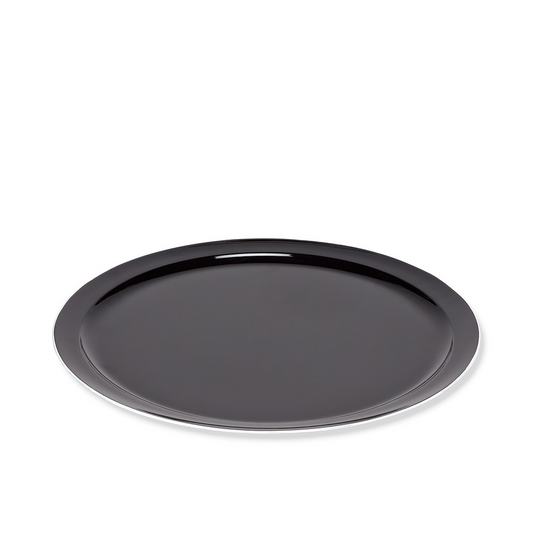 Tray - Black Glossy Round 15"
