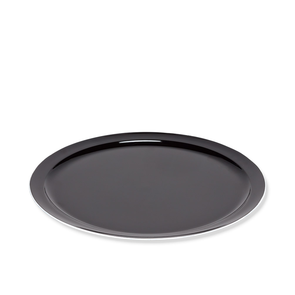 Tray - Black Glossy Round 15"