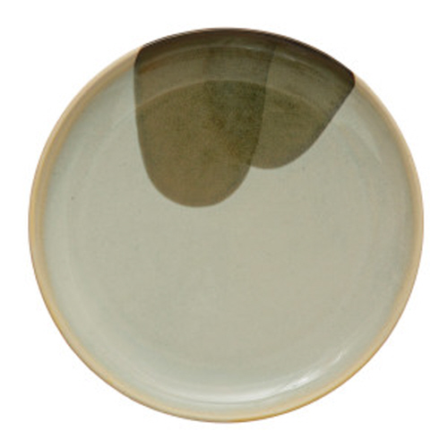 Cream Brown Round 8"